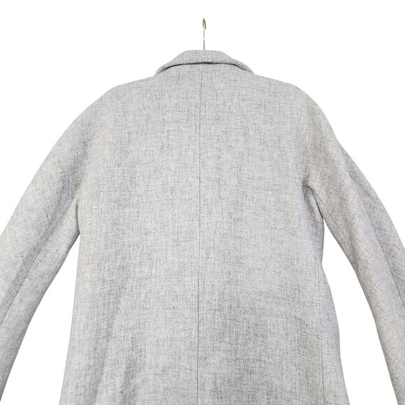 J Crew Womens Cocoon Coat Size 8 Gray Italian Stadium Cloth Wool Blend Cozy NWT - Picture 5 of 13